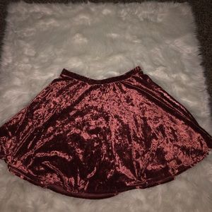 Crushed Velvet Skirt
